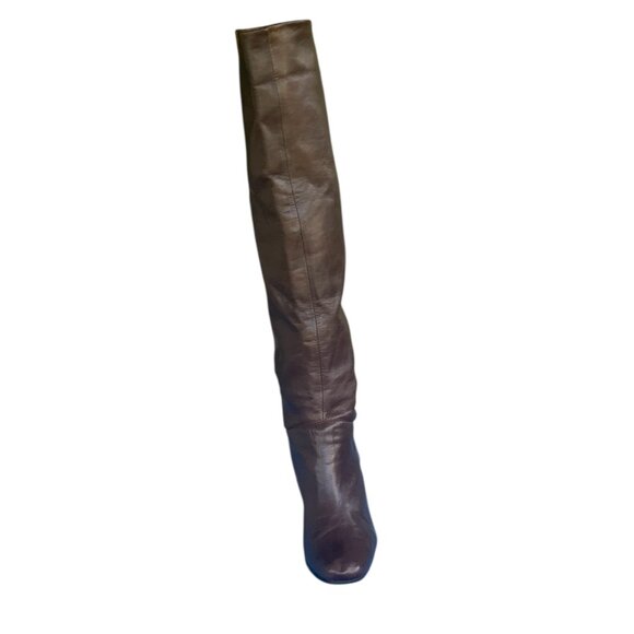 Liz Claiborne “Flex” Brown Tall Knee High Leather Heeled Boots- Womens 9.5 M - Picture 16 of 16